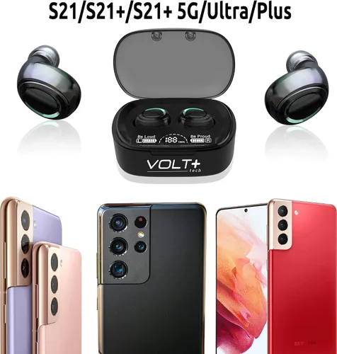Miniatura 2 de Auriculares inalámbricos V5.3 PRO compatibles con Samsung Galaxy S20/FE/Ultra/S20+/5G/Fan Edition/Plus IPX3 Bluetooth Touch Negro