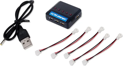 Miniatura 2 de SummitLink Batería Lipo 150mah 1s 3.7v 25c (cargador de 5 puertos) (1 juego)