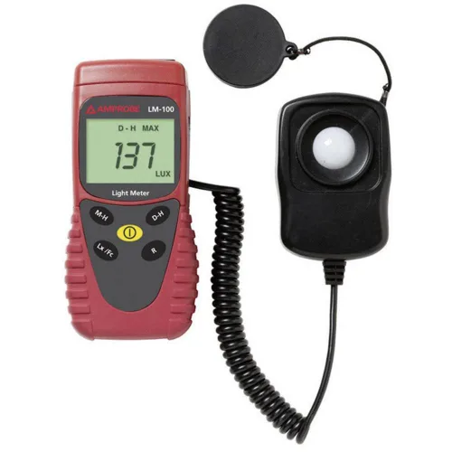 Amprobe -3052348 Medidor de luz LM-100 con fotodiodo de silicio y filtro