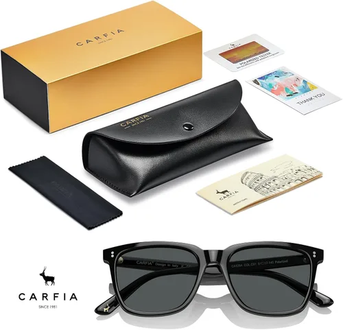 Miniatura 45 de Carfia Chic - Lentes de sol polarizados para mujer, protección UV400, marco de acetato pulido a mano