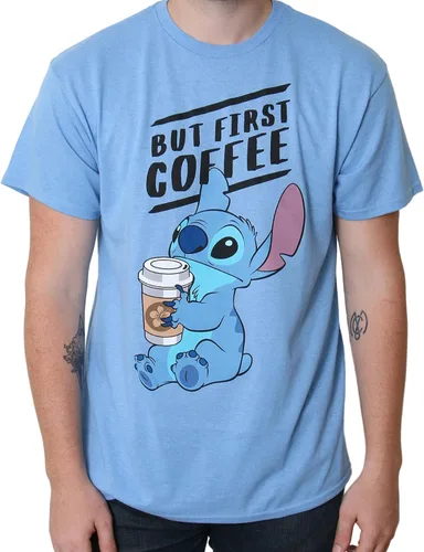 Miniatura 3 de Disney Lilo and Stitch Coffee First - Camiseta para adultos