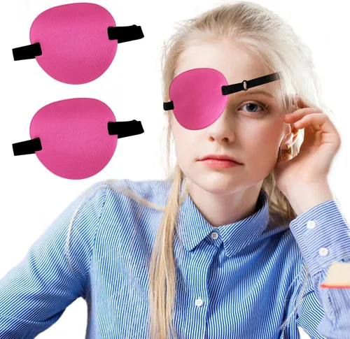 2 piezas, parche para los ojos, parches médicos para ambliopía, parche para ojos perezosos, parche ocular ajustable, para ojos izquierdo o derecho,