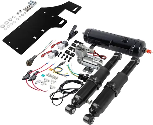 Suspensión y tanque de aire trasero ajustable para Harley Touring 1994-2025 Bagger Road King, Road Glide, Street Glide, Electra Glide, Ultra-Classic