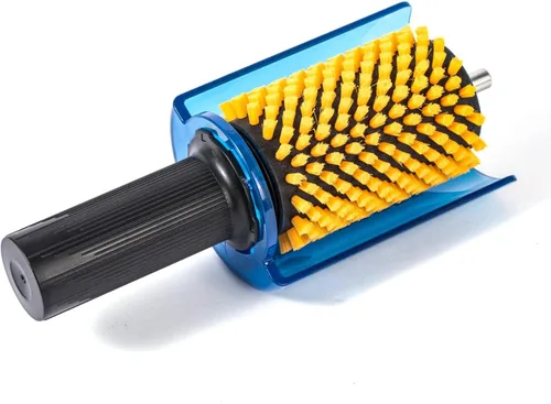 Miniatura 4 de XCMAN Kit de cepillos de esquí Roto cepillo mango eje con los 3 cepillos: nailon, caballo, latón/corcho Nylon Horsehiar Latón 3.937 in