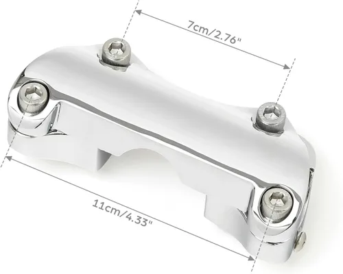 Miniatura 9 de TCT-MOTORPARTS 1" Elevadores de Manillar con Abrazadera Superior Compatibles con Harley Touring Road King Glide 1988-2023 Para barra de 1 pulgada #1