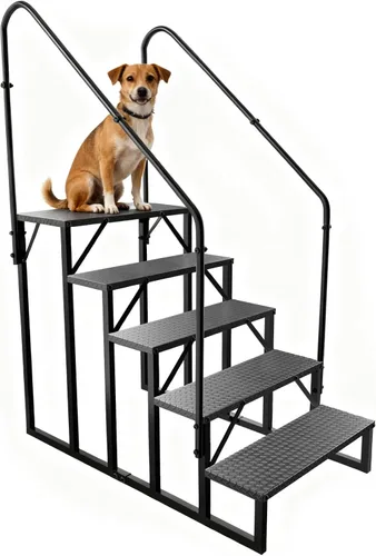 Miniatura 14 de Pasos de RV con pasamanos, escaleras de RV de 3 pasos con capacidad de carga de 660 lbs, escalera con panel antideslizante, escaleras para casas