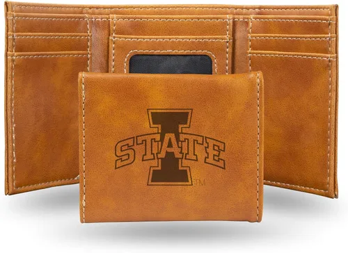 Miniatura 61 de NCAA Rico Industries - Billetera triple grabada con láser, con grabado láser, accesorio para hombre