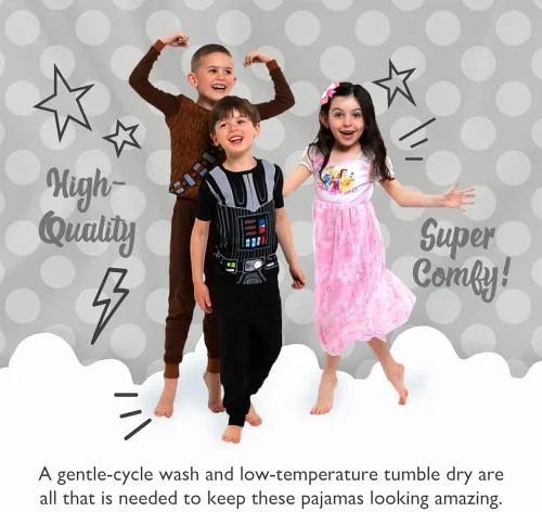 Miniatura 5 de Disney Boys' Mickey Mouse Monsters, Inc. The Nightmare Before Christmas 2-Piece Snug-fit Cotton Pajamas Set