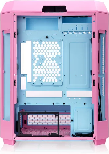 Miniatura 5 de Thermaltake Torre 600 Rosa Burbuja, torre media; 2x140mm ventiladores CT incluidos; soporte para radiador de 420mm; espacio para GPU de 400mm