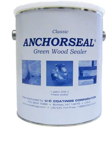 Miniatura 11 de ANCHORSEAL Sellador clásico para troncos y madera, emulsión de cera a base de agua, evita hasta el 90% de las comprobaciones finales en extremos