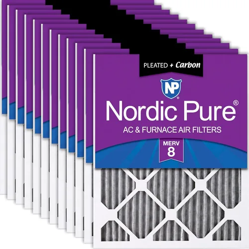 Miniatura 67 de Nordic Pure Filtros de aire para horno MERV 6 de 18 x 25 x 1 pulgadas (tamaño real: 17 1/2 x 24 1/2 x 3/4), color verde poliéster MERV 6, reduce