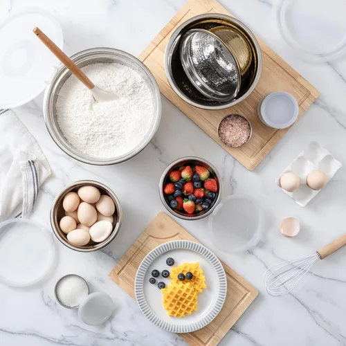 Miniatura 8 de COOK WITH COLOR - Juego de 18 cuencos de mezcla con tapas herméticas, cuencos de acero inoxidable hechos a mano, contenedores de almacenamiento