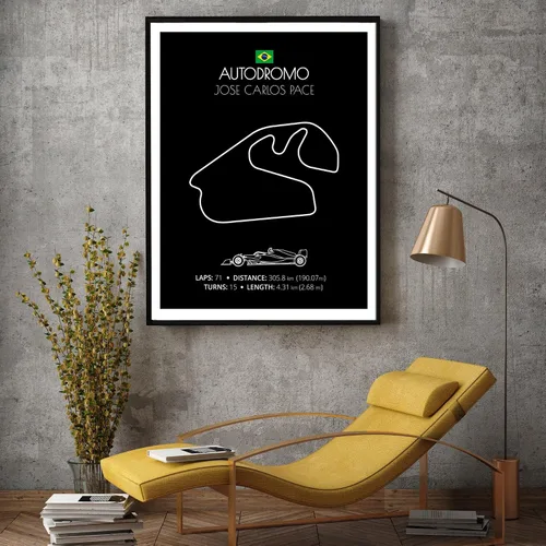 Miniatura 10 de Custom Car Posters Póster hecho a mano compatible con Autodromo Enzo e Dino Ferrari (Imola, Italia), póster de pista de carreras diseñado