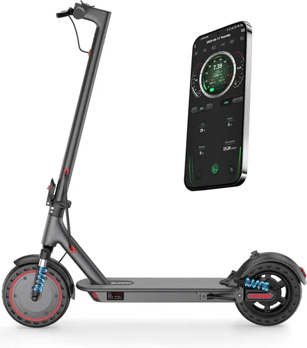 Miniatura 14 de Qlaway Electric Scooter for Adults, 350W/500W Motor, 16-22 Miles Range, 8.5"/10" Solid Tires, Dual Braking & Suspension, Folding Portable Commuting