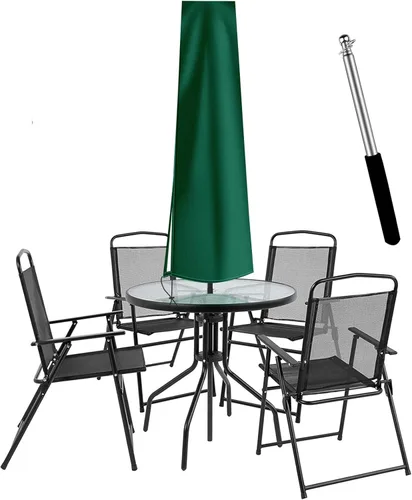 Miniatura 11 de Cubiertas de paraguas OKPOW para paraguas al aire libre - Cubierta de paraguas pequeña de patio para paraguas de mesa al aire libre de 6 pies a 9