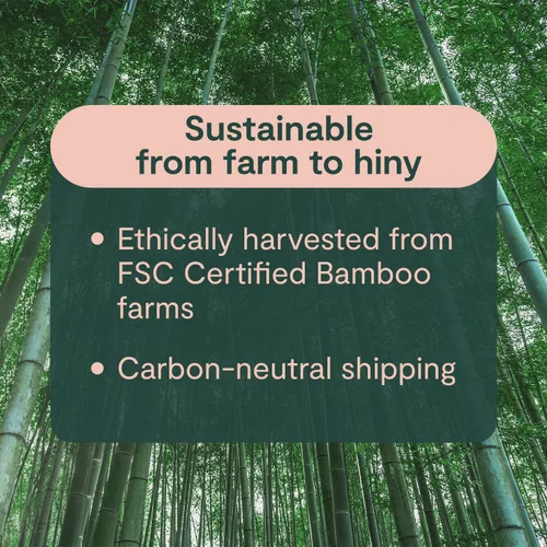 Miniatura 8 de ECOHiny Papel Higiénico Premium y Suave de Bambú Libre de PFAS 48 Mega Rollos, 3 capas y 350 Hojas No Tóxico, Certificado FSC, Seguro