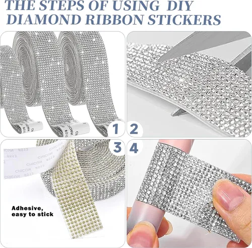 Miniatura 4 de Yi-gog Organizador de maquillaje giratorio de 360° con soporte para brochas de bricolaje con diamantes para mujeres y niñas, tocador, escritorio