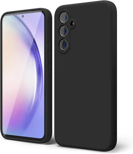 Miniatura 254 de oakxco Funda para teléfono Samsung Galaxy A12 con agarre de silicona líquida, linda delgada fina suave cubierta de gel de goma TPU lisa para mujeres