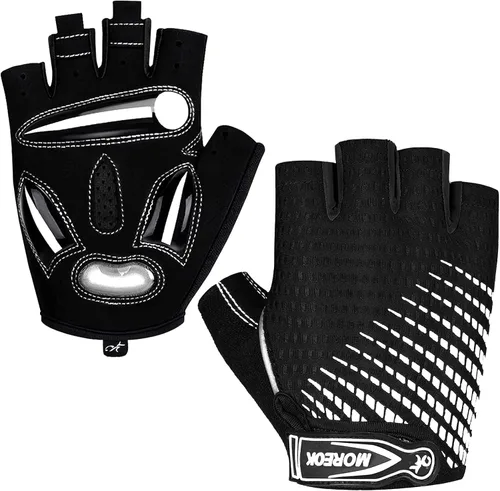 MOREOK Cycling Gloves Bike Gloves for MenWomen-5MM Gel Pad Biking Gloves Half Finger Road Bike MTB Bicycle Gloves-for CyclingWorkoutMotorcycleOutdoor