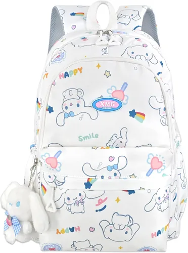 Miniatura 7 de Roffatide Mochila escolar de anime para niñas, con estampado de dibujos animados, casual, para estudiantes, mochila para laptop, mochila