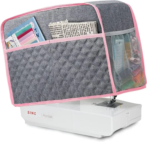 BAGSFY Funda para máquina de coser para Brother, cubierta de polvo para máquina de coser para Singer, cubiertas de almacenamiento acolchadas
