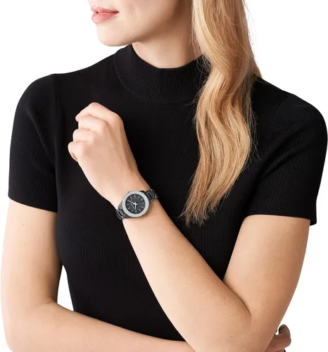 Miniatura 4 de Michael Kors Reloj de cuarzo Liliane para mujer con correa de acero inoxidable