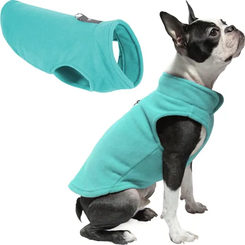 Miniatura 4 de Gooby Chaleco de Forro Polar Suéter para Perro - Azul, X-Large - Chaqueta Pullover Cálida de Forro Polar con Anilla en O para Correa para Perros