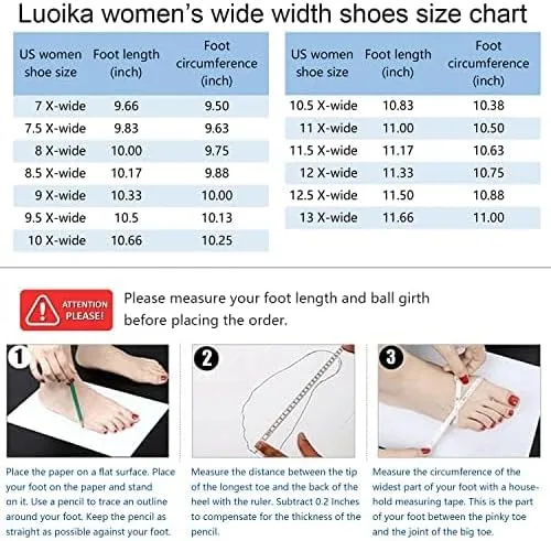 Miniatura 7 de Luoika Botines anchos para mujer, botines de invierno extra anchos con cremallera lateral y tacón bajo.
