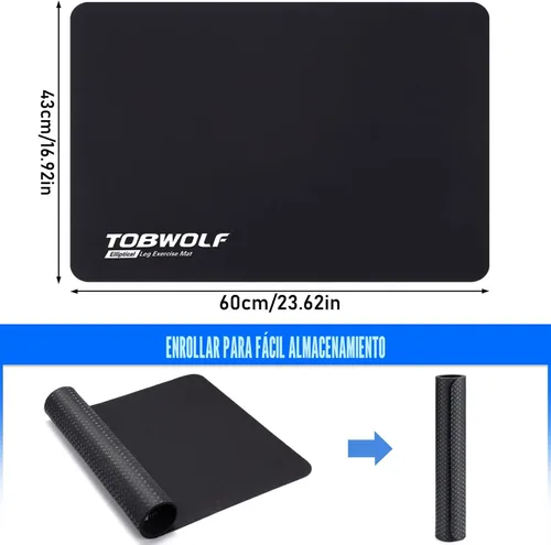 Miniatura 2 de TOBWOLF Non-Slip Workout Mat for Ellipse Leg Exerciser, Ellipse Machine Mat, Exercise Mat for Under Desk Ellipticals, Suitable for Electric Seated