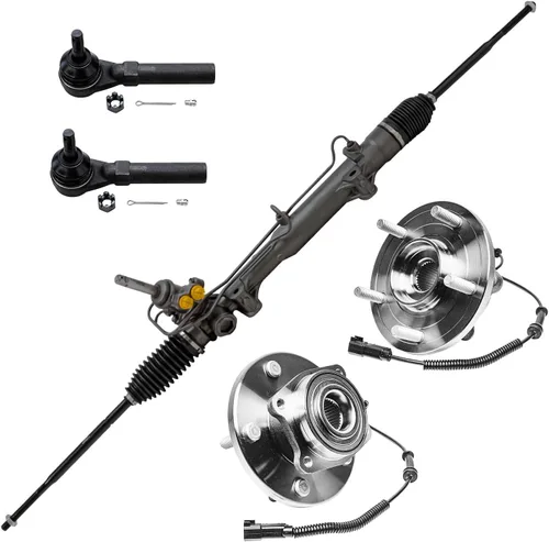 Miniatura 171 de Detroit Axle - Kit de nudillos de dirección delantera izquierda para Ford Edge Lincoln MKX 07-10, cojinete de rueda del lado del conductor, nudillo