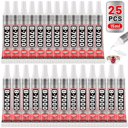 Miniatura 12 de B7000 - Pegamento para cuentas de joyería para hacer joyas, pegamento transparente de cristal 3.7 fl oz B7000+Plus pegamento superadhesivo multiusos