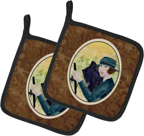Miniatura 49 de Caroline's Treasures SS8617PTHD - Juego de soportes para ollas de cocina resistentes al calor, almohadillas calientes para horno para cocinar, Husky
