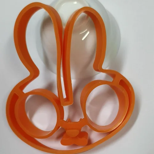 Molde de tortilla de desayuno de silicona para huevo, para panqueques, herramienta de cocina, accesorios de cocina, Gadget Molde de huevo (conejo)