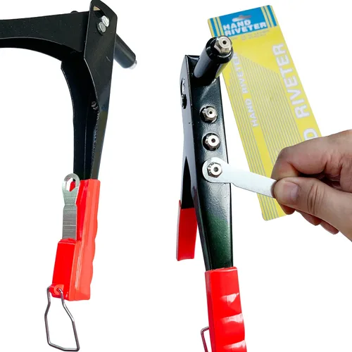 Miniatura 5 de Kit de pistola de remache de kayak, 18 remaches impermeables de triple agarre con juego de remachadores manuales de una sola mano, herramienta