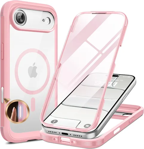 Miniatura 233 de Miracase Funda para iPhone 13 de 6.1 pulgadas, [sin burbujas] funda de teléfono de cuerpo completo con pantalla de vidrio completa integrada, sin