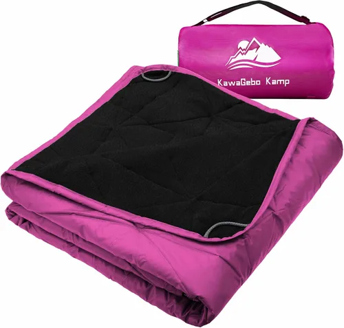 Miniatura 16 de Manta impermeable para exteriores, manta de estadio de forro polar plegable para eventos deportivos al aire libre, campamento, automóvil, mascota