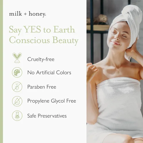 Miniatura 6 de milk + honey Muscle and Bath Soak No. 18, baño hidratante de sal de Epsom con eucalipto, árnica, romero y mejorana dulce, 10 onzas