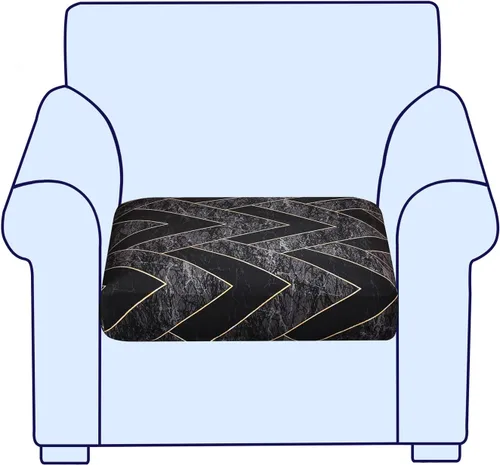 Miniatura 95 de CRFATOP Fundas elásticas de cojín de repuesto para sofá, fundas de asiento de sofá impresas, lavable, extraíble, protector de muebles individual