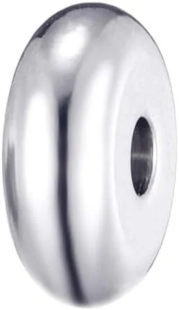 Miniatura 3 de 160pcs 0.157 in 0.197 in 0.236 in 0.315 in acero inoxidable plano redondo cuentas espaciadores joyería hallazgos accesorios para hacer pulseras