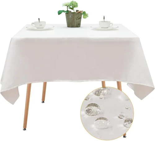 Miniatura 45 de BALCONY & FALCON Mantel Rectangular Estilo Jacquard Resistente al Agua Cubierta de Mesa para Comedor Cocina Café Fiestas y Uso al Aire Libre