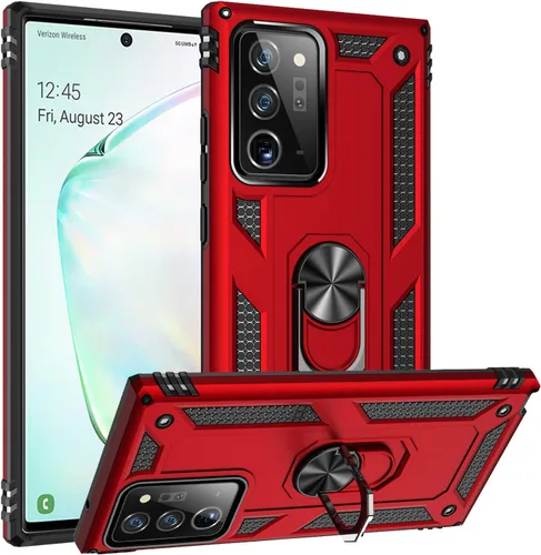 Miniatura 3 de Funda de grado militar para Samsung Galaxy Note 20 Ultra Galaxy Note 20 Ultra 5G, funda de metal giratorio con soporte de soporte, funda resistente