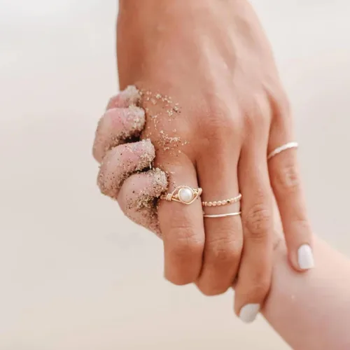 Miniatura 7 de Nova Stacking Ring – Handmade Rings for Women—Stackable Rings