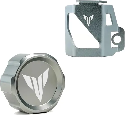 Miniatura 14 de LeosHi Compatible with MT07 MT09 MT03 MT10 MT25 MT 07 09 10 FZ07 FZ09 Motorcycle Rear Tank Cover Guard Protection Brake Fluid Reservoir Cap