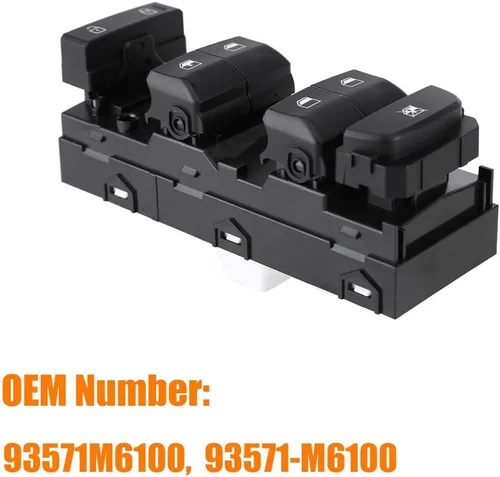 Miniatura 3 de Interruptor de control maestro de elevalunas eléctrico para Kia Forte 2019, 2020, 2021, repuesto OE 93571M6100, 93571-M6100 para botón