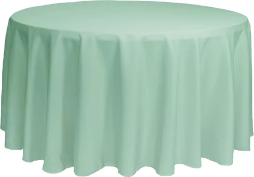 Miniatura 16 de YOUR CHAIR COVERS - Mantel redondo de poliéster prémium de 120 pulgadas - Mantel de lino color champán para mesas redondas estándar