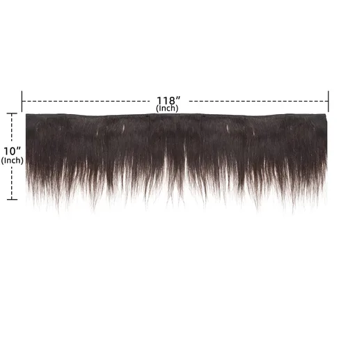 Miniatura 3 de Nuevo Remy Yaky-Remy azul 100% cabello humano virgen tejido - libre de desprendimiento y sin enredos (#1, paquetes de 10 pulgadas de 2)