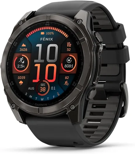 Miniatura 23 de Garmin fēnix® 8 – 43mm, AMOLED, Zafiro, Smartwatch GPS Multisport Premium, Batería de Larga Duración, Certificado para Buceo, Linterna LED Oro suave