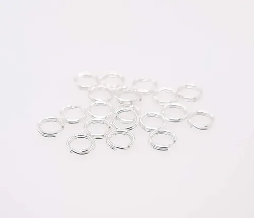 Miniatura 6 de 20 piezas de anillo redondo dividido de plata de ley de 0.138 in para abalorios y búsqueda de joyas por CRAFT WIRE