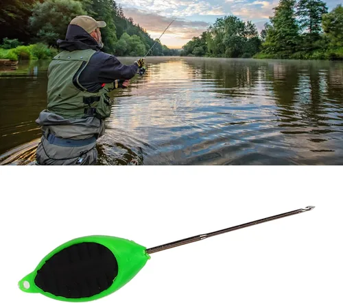 Miniatura 3 de Alomejor Aguja de cebo de pesca, herramienta de aparejo de cebo portátil, taladro de cebo, gancho de aguja de aparejo para exteriores