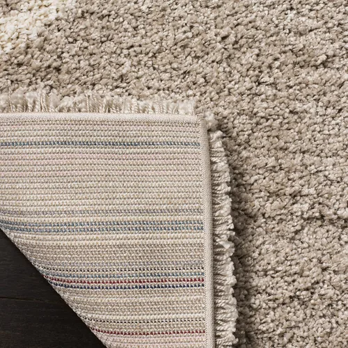 Miniatura 6 de SAFAVIEH Hudson Shag Collection - Alfombra decorativa de 2 x 3 pies, color beige y marfil, diseño moderno de enrejado, no desprende pelusa